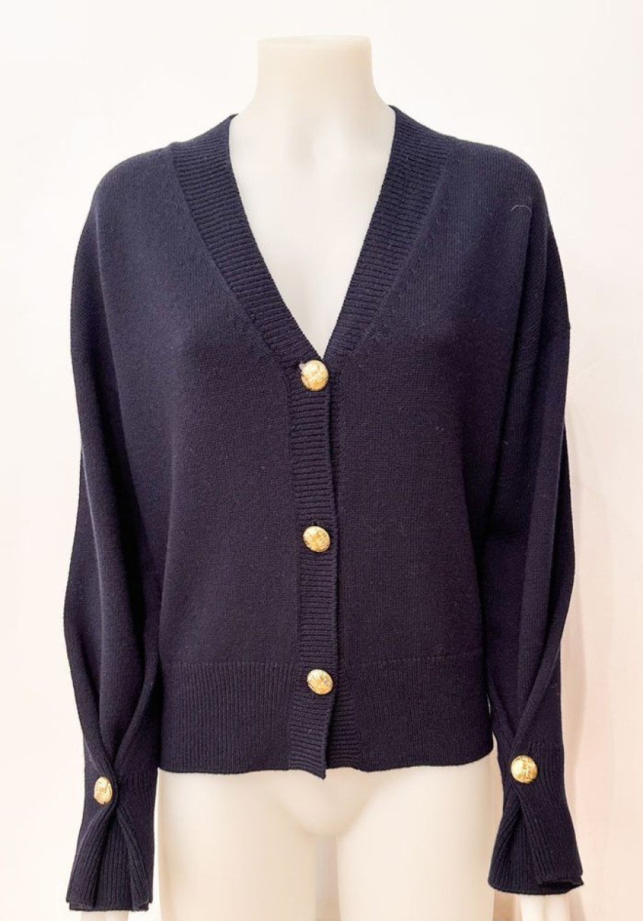 Bruno Manetti Cardigan Bruno Manetti Navy | Strickjacken