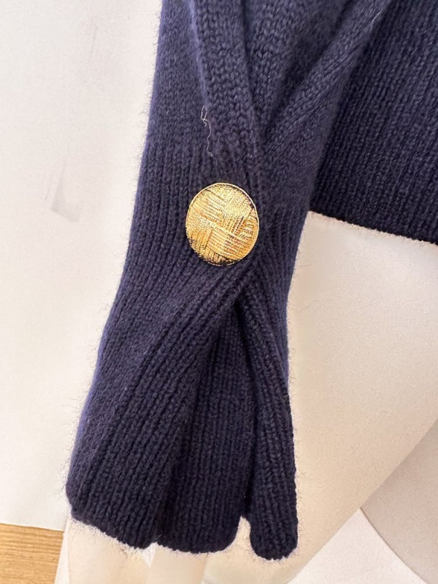 Bruno Manetti Cardigan Bruno Manetti Navy | Strickjacken