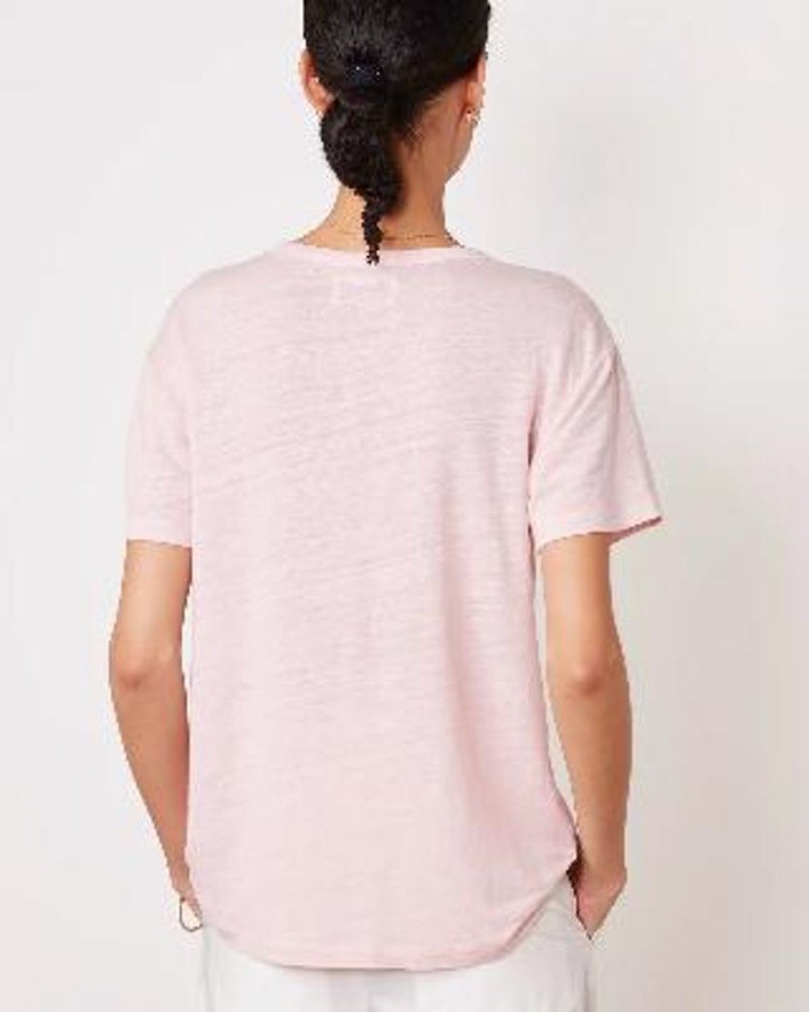 Officine Générale T-Shirt Officine Generale Lara Smoked Pink | Shirts