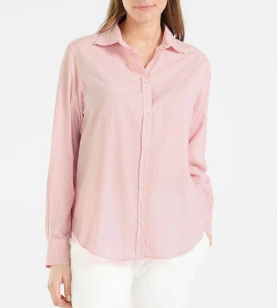 Juvia Bluse Juvia Popelin Flamingo | Blusen/Hemden