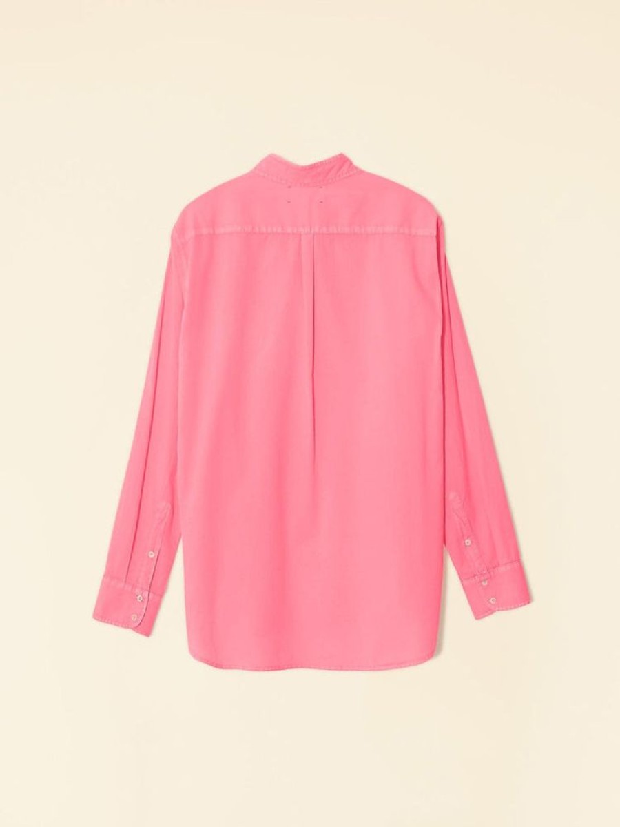 Xirena Bluse Xirena Beau Neon Pink | Blusen/Hemden