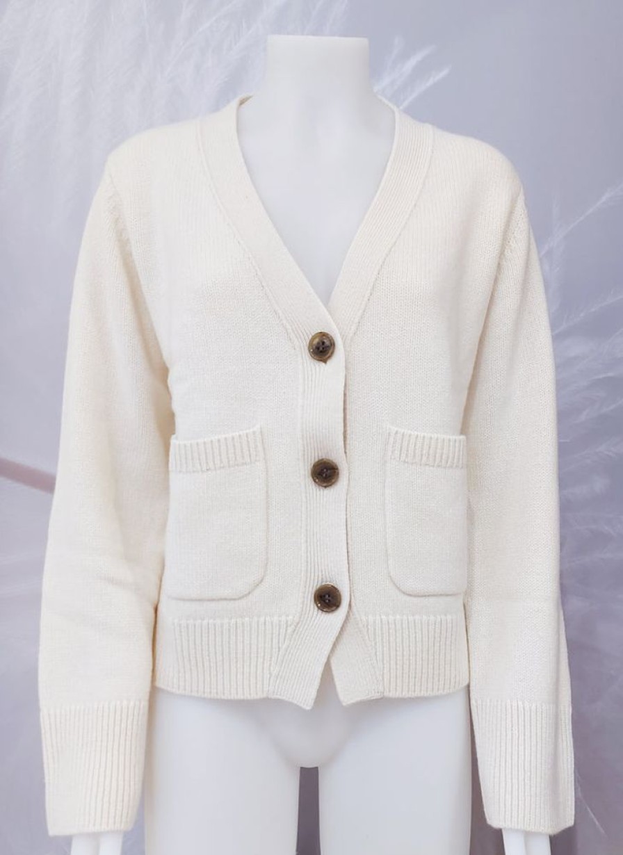 Birgit Engel Fashion Cardigan Lisa Yang Danni Cream | Strickjacken