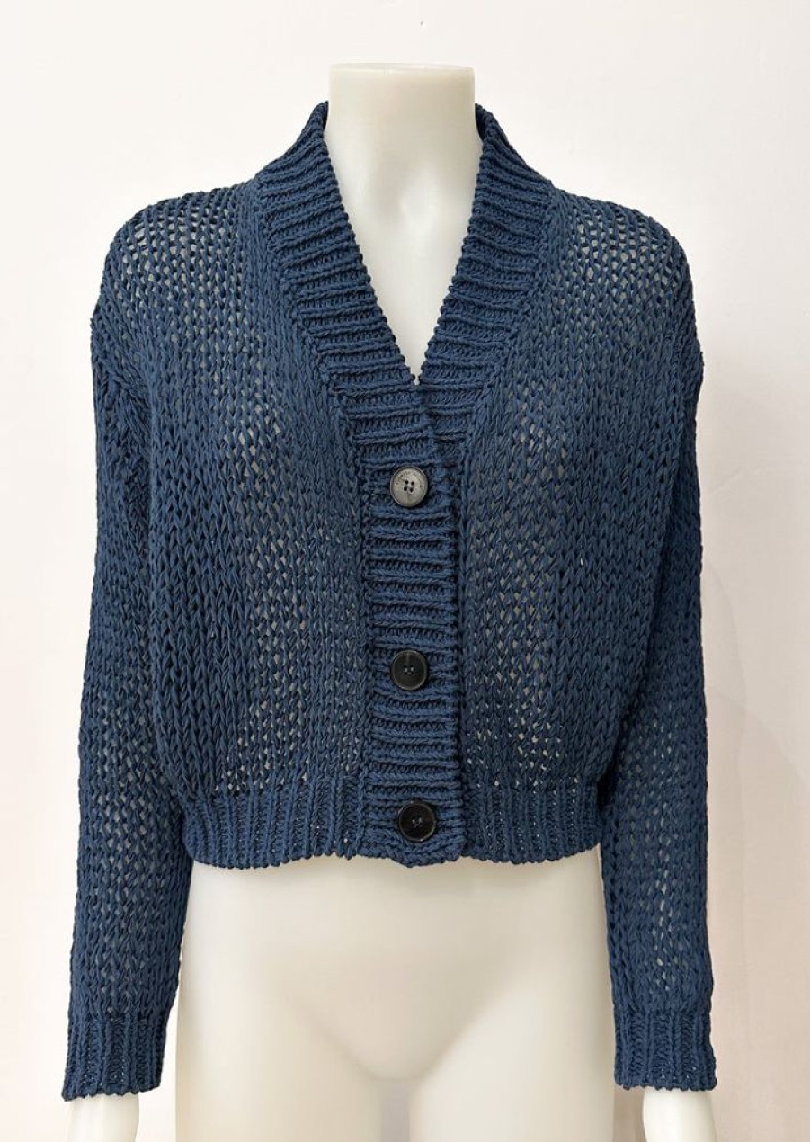 Roberto Collina Cardigan Roberto Collina Navy | Strickjacken