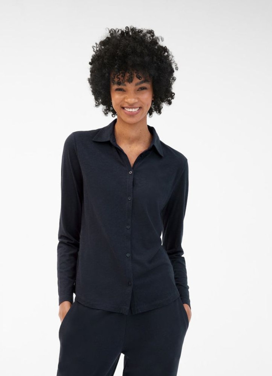 Juvia Jersey Bluse Juvia Dark Navy | Loungewear