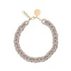 Vanessa Baroni Circle Necklace Vanessa Baroni Matt Grey | Schmuck