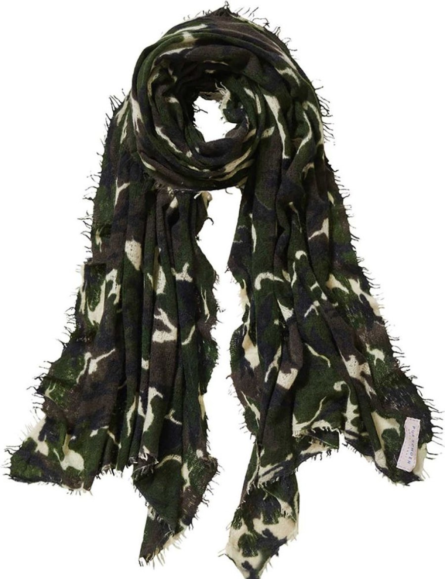 Pur Schoen Schal Purschoen Camouflage Olive | Tucher/Schals