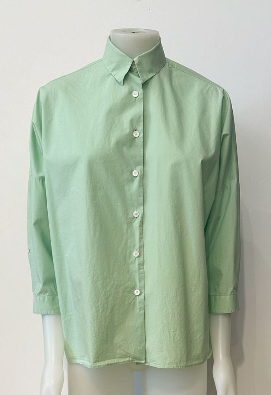 Academia Bluse Academia Mint | Blusen/Hemden