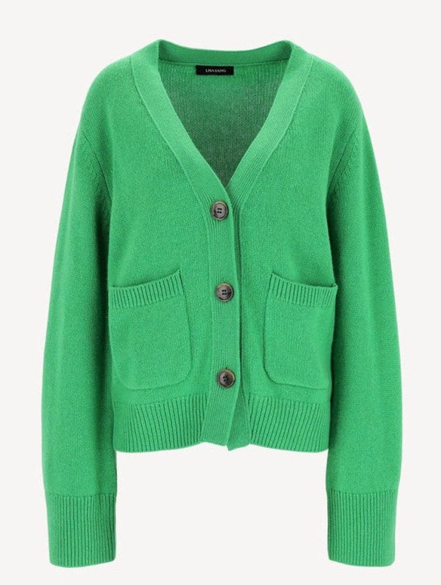 Birgit Engel Fashion Cardigan Lisa Yang Danni Spring Green | Strickjacken