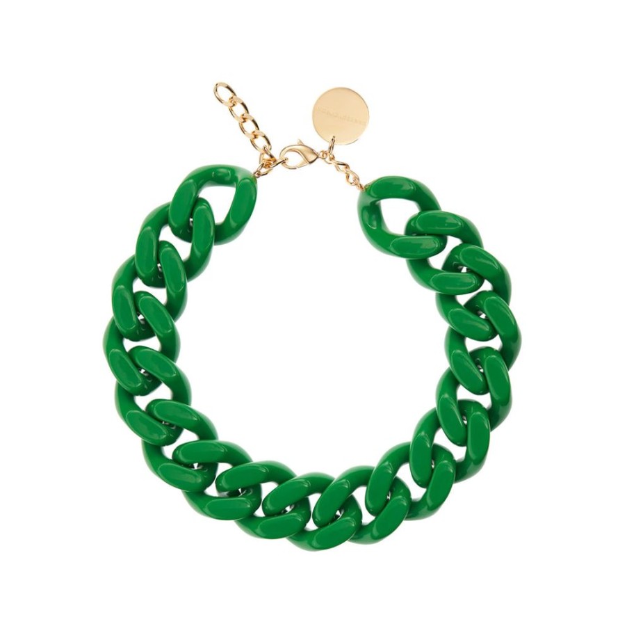 Vanessa Baroni Big Flat Necklace Vanessa Baroni Green | Schmuck